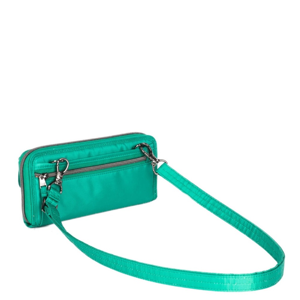 Lug Kickflip SE Convertible RFID Wallet Kelly Green or Poppy Red NWT - Picture 5 of 16